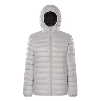 Down Jacket Men's 2024 New 90% White Duck Down Super Light Down Jacket Men's Lightweight Thermal Coat Hooded Feather Coat