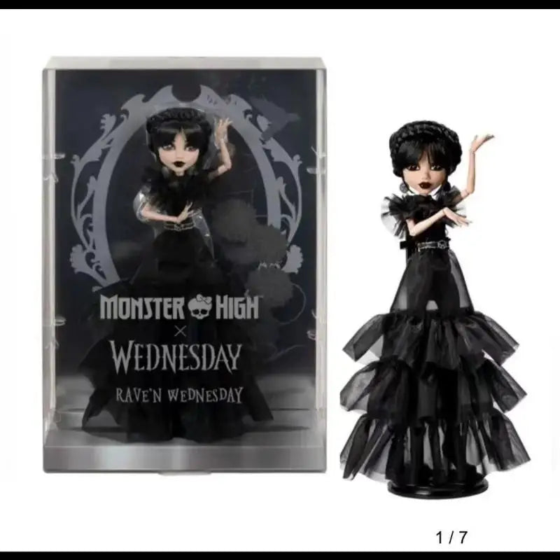 Original Monster High High School Wednesday Third Generation G3 Ghost Doll Doll, Mobile Collection HXH77 Christmas Gift