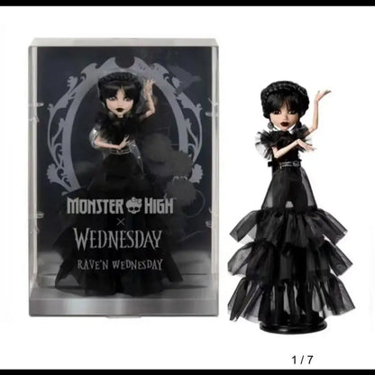 Original Monster High High School Wednesday Third Generation G3 Ghost Doll Doll, Mobile Collection HXH77 Christmas Gift