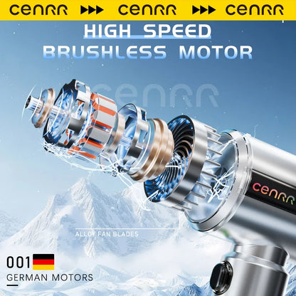 CENRR New Car Vacuum Cleaner 7500mAh Strong Suction Powerful Portable HandHeld Car Cleaner Home Gift Dust Display Lamp Air Gun