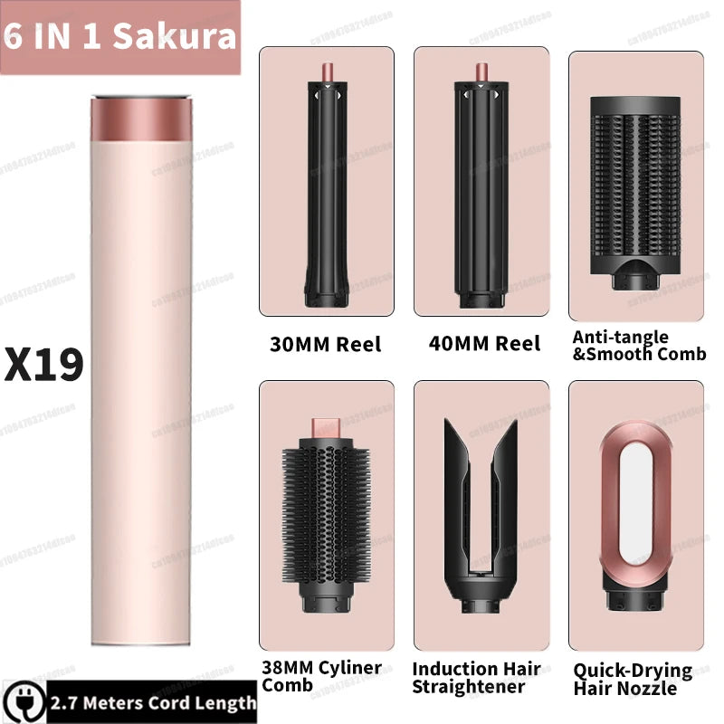 SenCiciMen Auto Curling Multi Hair Styler Curling Iron Hair Hot Air Brush Curling Barrel Hair Dryer Salon Professional Curl Hair