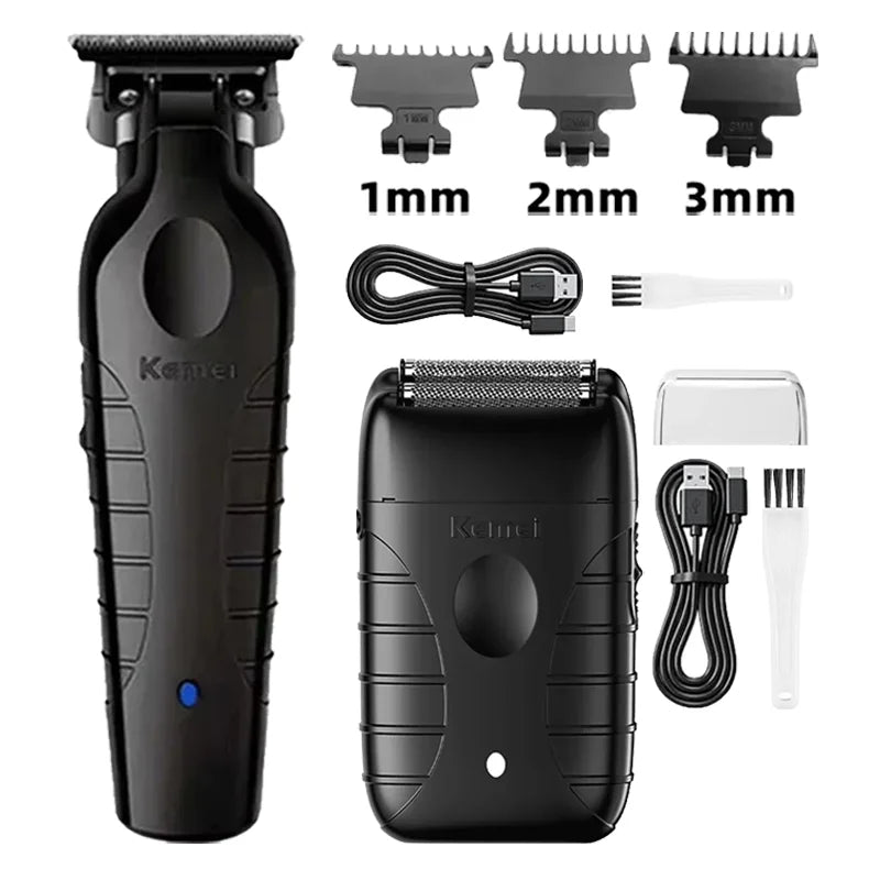 Kemei Km-809A Km-2299 Km-T95 Professional Barber Cordless Electric Hair Clippers USB Rechargeable Trimmers Hair Cutting Machine
