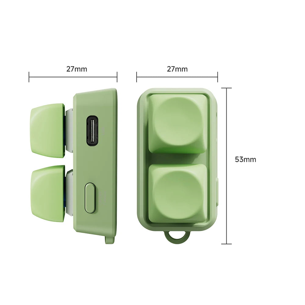 New Keypad Dual Button E-book Page Turner For Tablet Mobile Phone Blue Tooth Remote Control Swipe Short Videos For Android/IOS