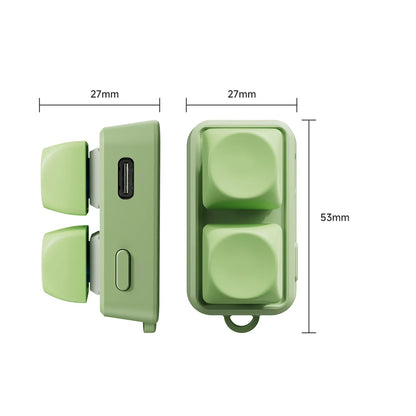 New Keypad Dual Button E-book Page Turner For Tablet Mobile Phone Blue Tooth Remote Control Swipe Short Videos For Android/IOS