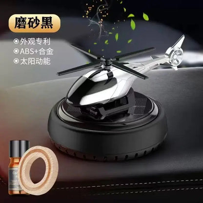 Solar Car Helicopter Propeller Fragrance Auto Interior Accessories for Men Women Car Perfume Decoration
