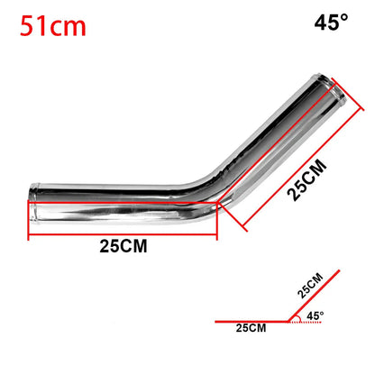 51/63/76mm 2/2.5/3 Inch Car Turbo Air Vent Pipe  0 45 90 180 Degree LS Type Aluminium Tube Universal Racing Cold Air Intake Pipe