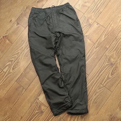 Coolbar Men's Winter Thickened Fleece Lined Casual Pants Footed Warm Cotton Trousers Fashionable Long Pants Basic Style ...