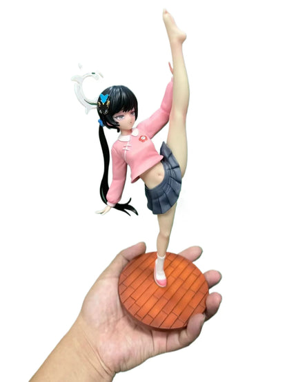 Blue Archive Anime Figure Gk Model Kisaki One Leg Lifting Pose Pvc Collectible Gift For Adult Desktop Computer Chassis Ornament