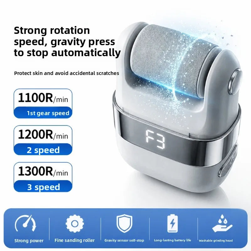 New Electric Foot Scrubber with Charging, Dead Skin Remover, Callus Exfoliator, Automatic Foot Massager, and Foot Care Machine