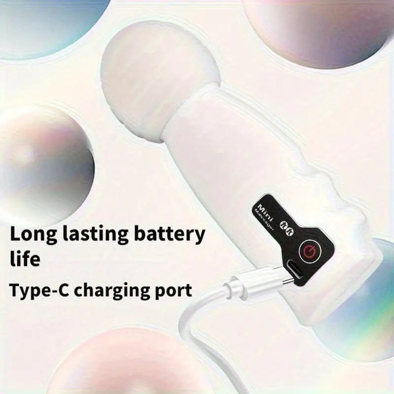 Portable Mini Electric Massager, USB Rechargeable with 4 Speed Settings, Versatile for Body, Back, Neck, Legs, and Waist Massage