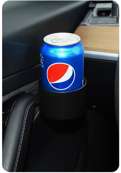 Cup Holder Adapter Tesla Model 3 Tesla Model Y Accessories Car Door Cup Holder Bottles Expander Organizer with Silicone Coaster