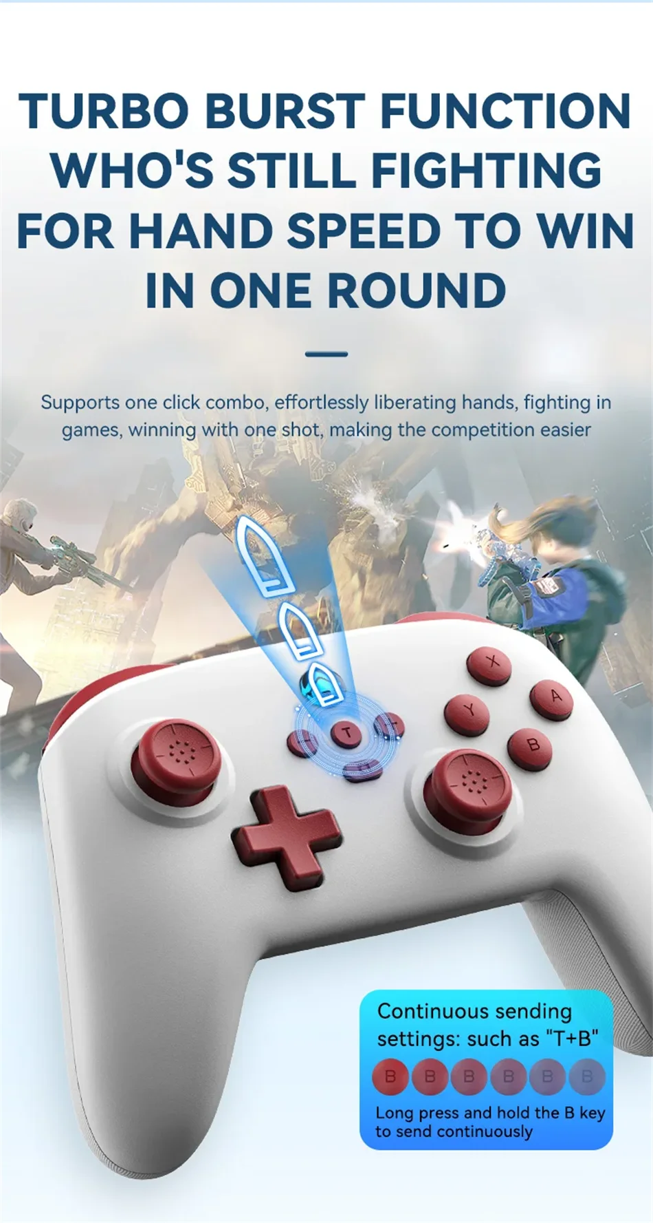 2026 New Switch Pro Wireless Gamepad For Nintendo Switch OLED Lite PC Steam Yuzu Bluetooth Joystick Controller Dual Vibration Tu
