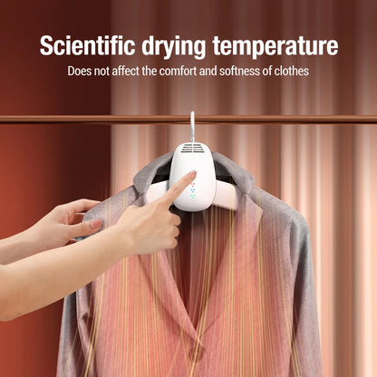 1/2 Portable Electric Clothes Dryer Hanger Warmer 220V Outdoor Travel Garment Clothing Shoes Heater Quickly Drying & Sterilizing