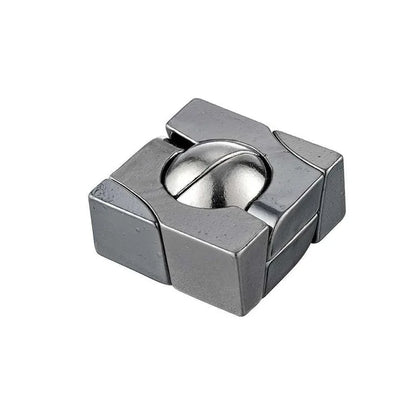 Difficult Metal Brain Teaser Puzzles for Adults Kids Magic Baffling IQ Logic Test Disentanglement Game Fun Challenge