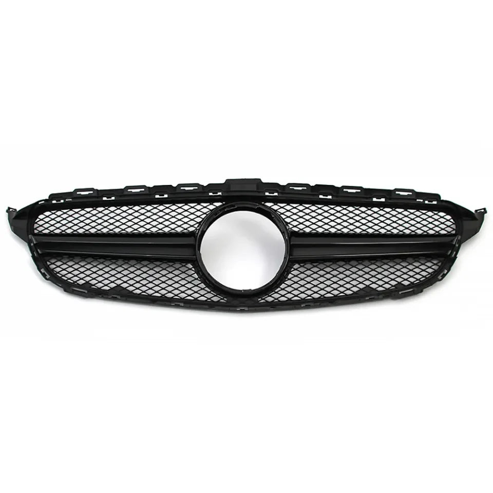 XVIP GTR Style Front Racing Grille For Mercedes Benz C-Class W205 2015-2018 C180 C200 C300 Chrome Diamonds Style Bumper Grilles