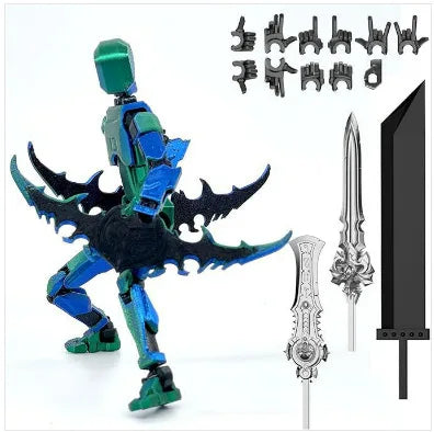 Hot 13 Action Figure Dummy Death Swordsman Titan 13 Action Figures T13 Multi-Jointed Movable Lucky 13 Action Figure Nova Gift