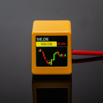 GeekMagic PRO BitCoin Cryptocurrency,Stocks,Futures,Currency Exchange Rate,Price Tracker Ticker,Time Clock Weather Display