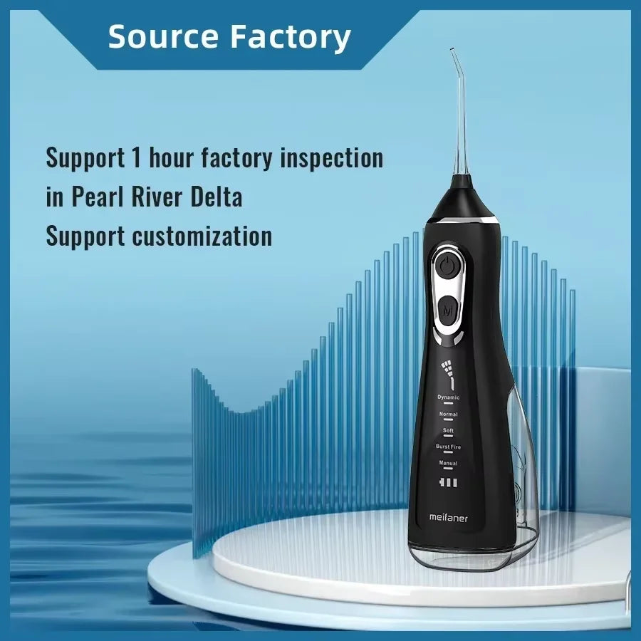Portabal Electric Oral Irrigator Waterproof Intelligent Water Flosser 5-speed Adjustment Teeth Cleaner Mouth Washing Machine