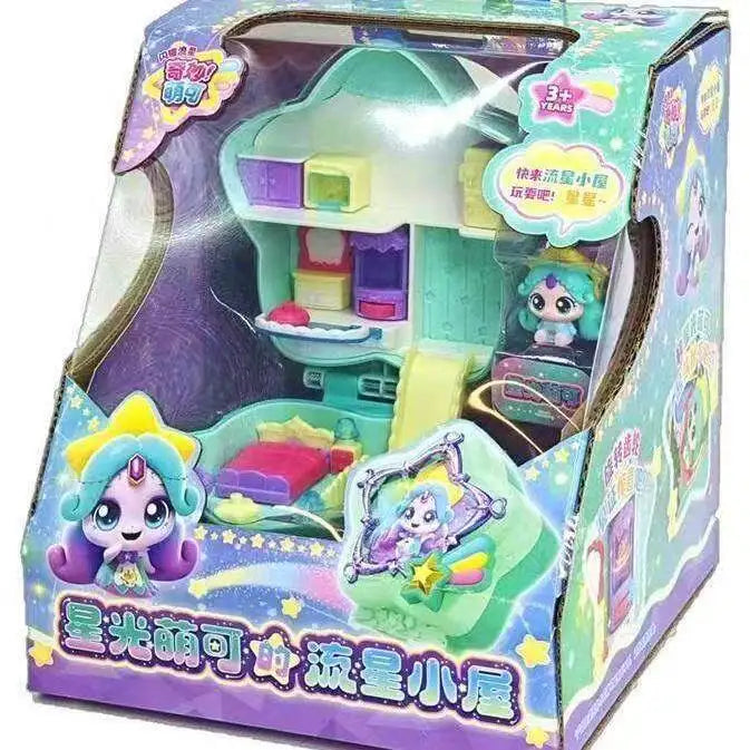 New Teenieping Anime Figure Season 6 Sparkling Meteor Aurora Meteor Hut Set  Magic Sweetheart Figurine Collection Toys Gifts