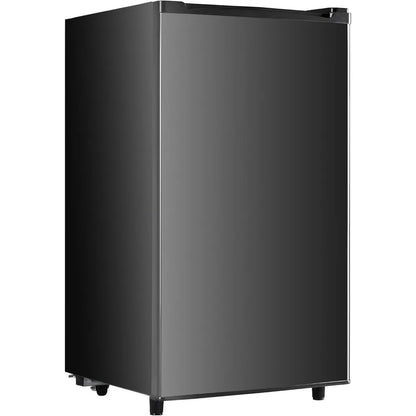 Sweetcrispy 3.2 Cu.Ft Mini Fridge with Freezer Small Refrigerator Single Door Adjustable Thermostat Energy-efficient Low Noise