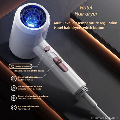 New Wall Mounted Hair Dryer With High Power And Quick Drying Integrated, No Drilling Installation, Hotel Bathroom 220V