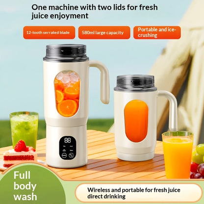 New Portable Juice Maker Blender for Shakes Smoothie 580ML Durable Juicer Steel Blades 2 in 1 Blender Bottle Smoothie Extractor