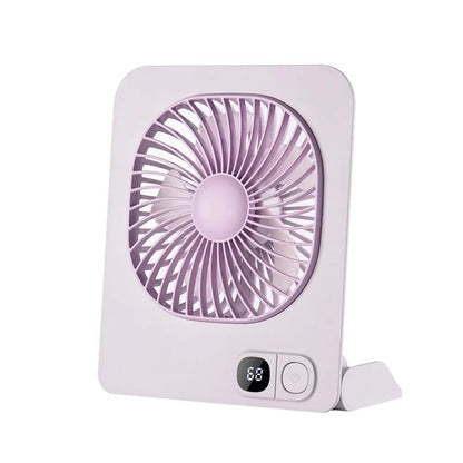 USB Rechargeable Magnetic Mini Desk Fan Portable Quiet Cooling Fan for Office