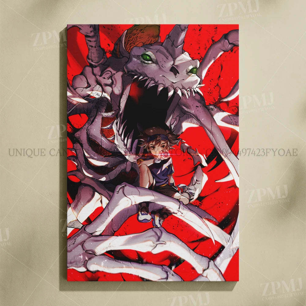 Japanese Anime Canvas Wall Art Digimon Digital Monsters Home Decorative HD Print Poster Painting Modern No Frame For Living Room