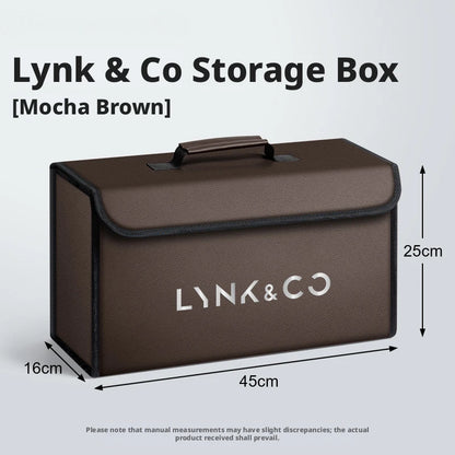 Car trunk storage box is suitable for Lynk & Co 01 02 03 05 06 07 08 09 10 Z10 Z20 900 2019-2025 leather car trunk tool box