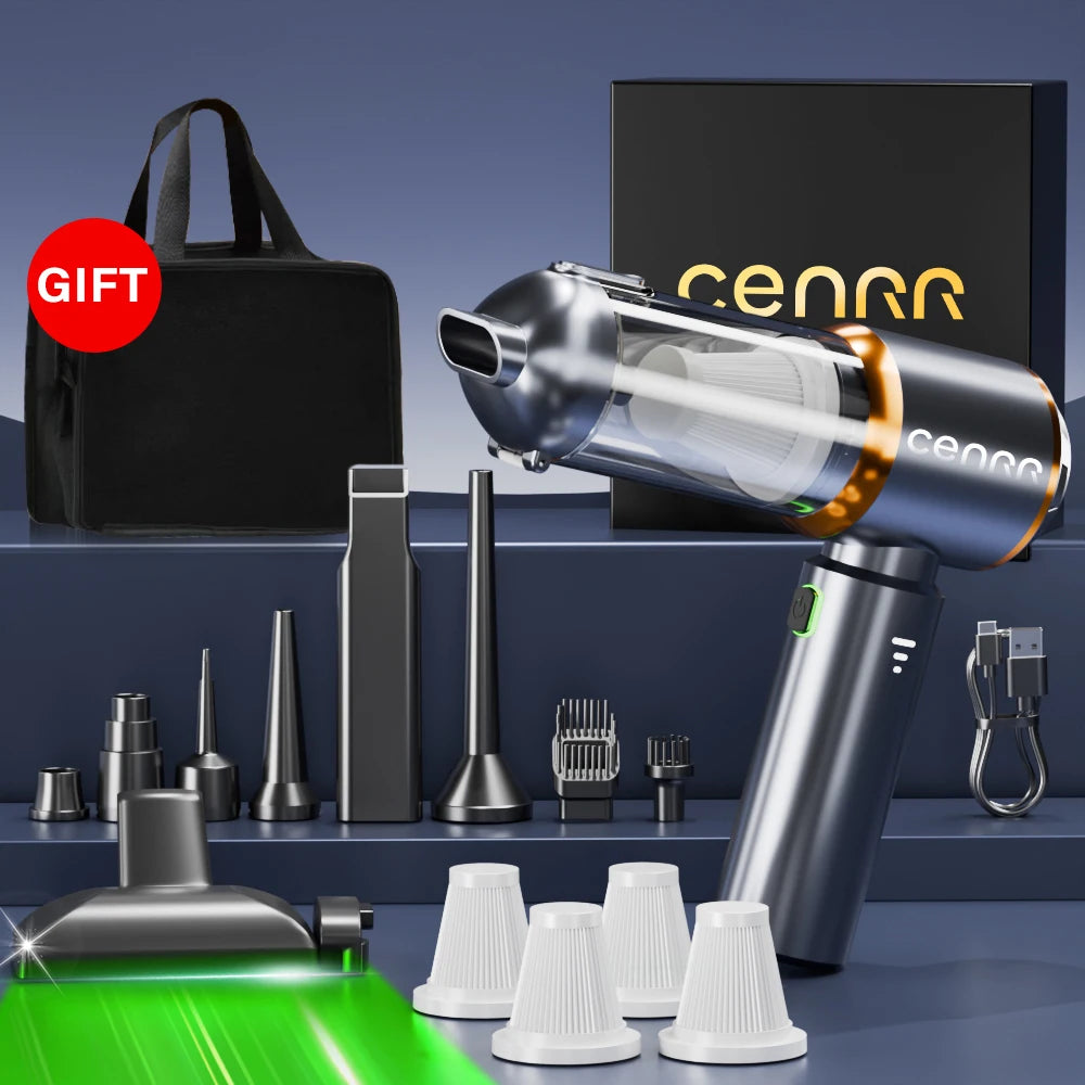 CENRR NEW Car Vacuum Cleaner  Powerful Mini 998000PA Portable Vacuum Cleaner for Home Appliance Handheld Blower Car Cleaner