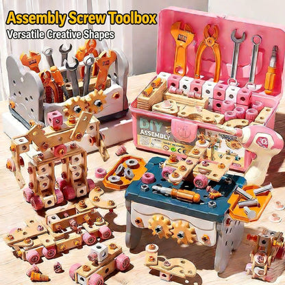 Kids Tool Set DIY Nut Assembly Toy Kit STEM 3D Puzzle Building Tools Repair Tools Montessori Toys Gifts for Boy Girl 2026 New