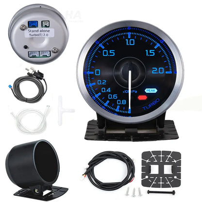 HA Accessories 60mm Auto Gauge Meter 7Color Def i Advance A1 Oil Pressure Turbo Boost EGT Exhaust Temp Tachometer Water Oil Temp