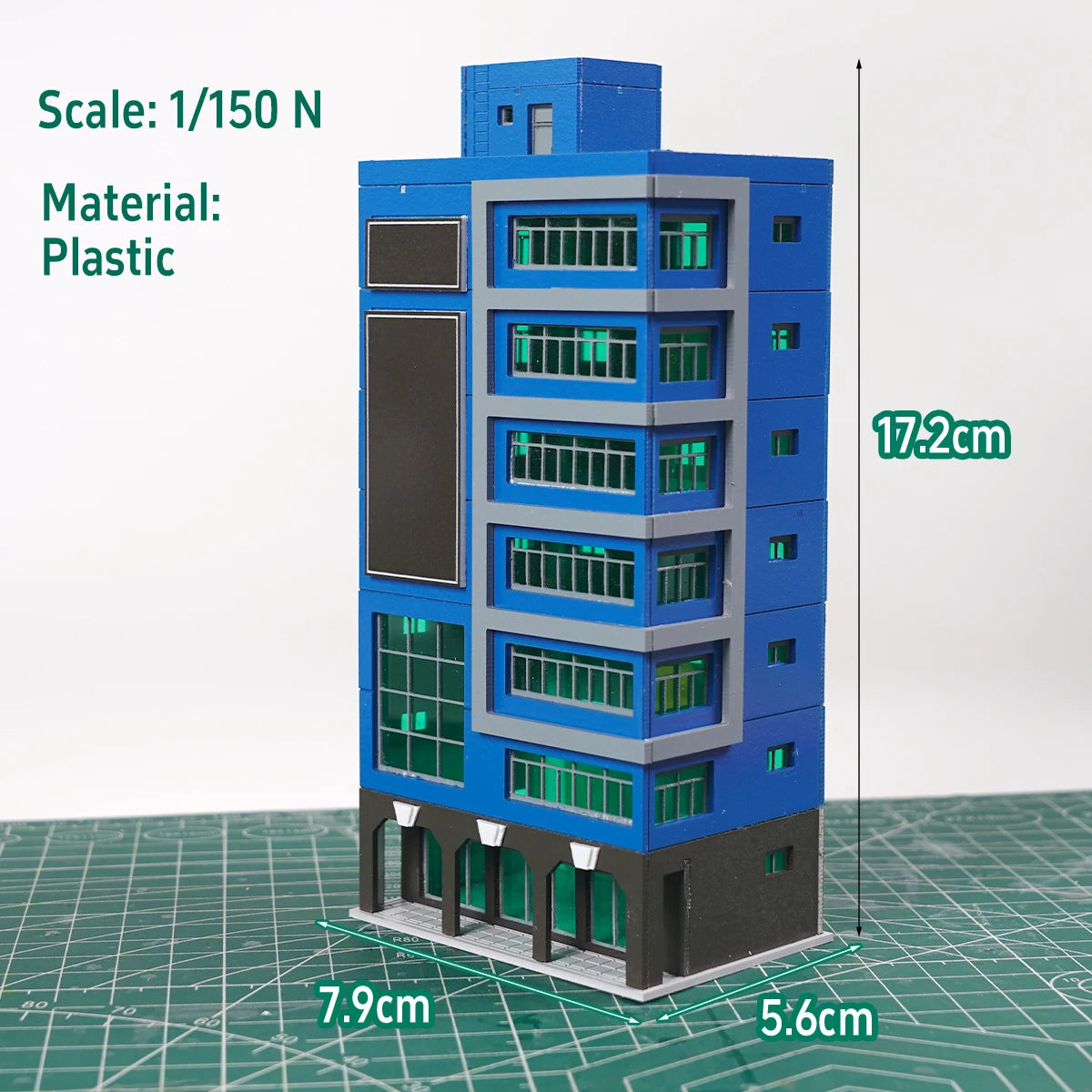 Outland Models 144 N Scale Train Railway Skyscraper Building Shopping Center Toy Educational Playful Learning