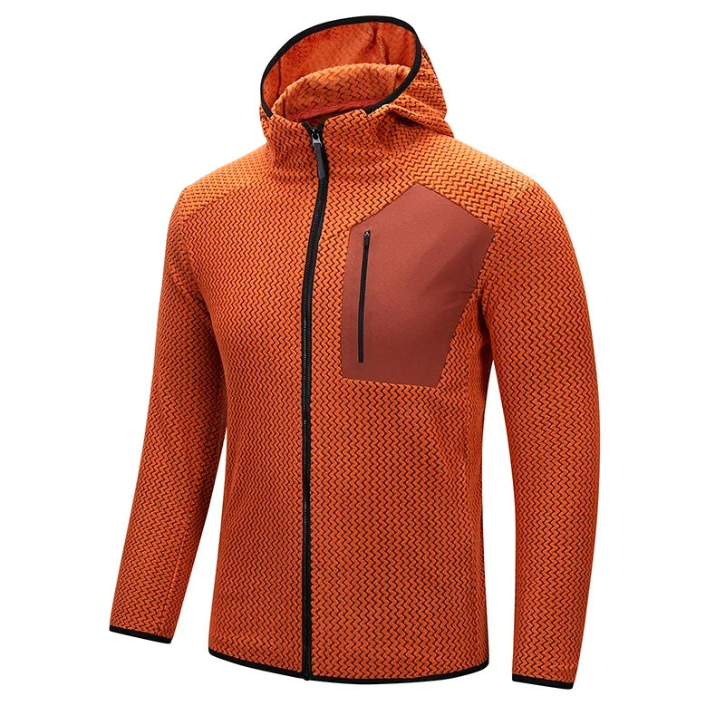 Fashionable and Versatile Warm Hooded Coats, High-quality Men's Zipper Coats for Fall/winter,Casual Sports Fitness Sweatshirts
