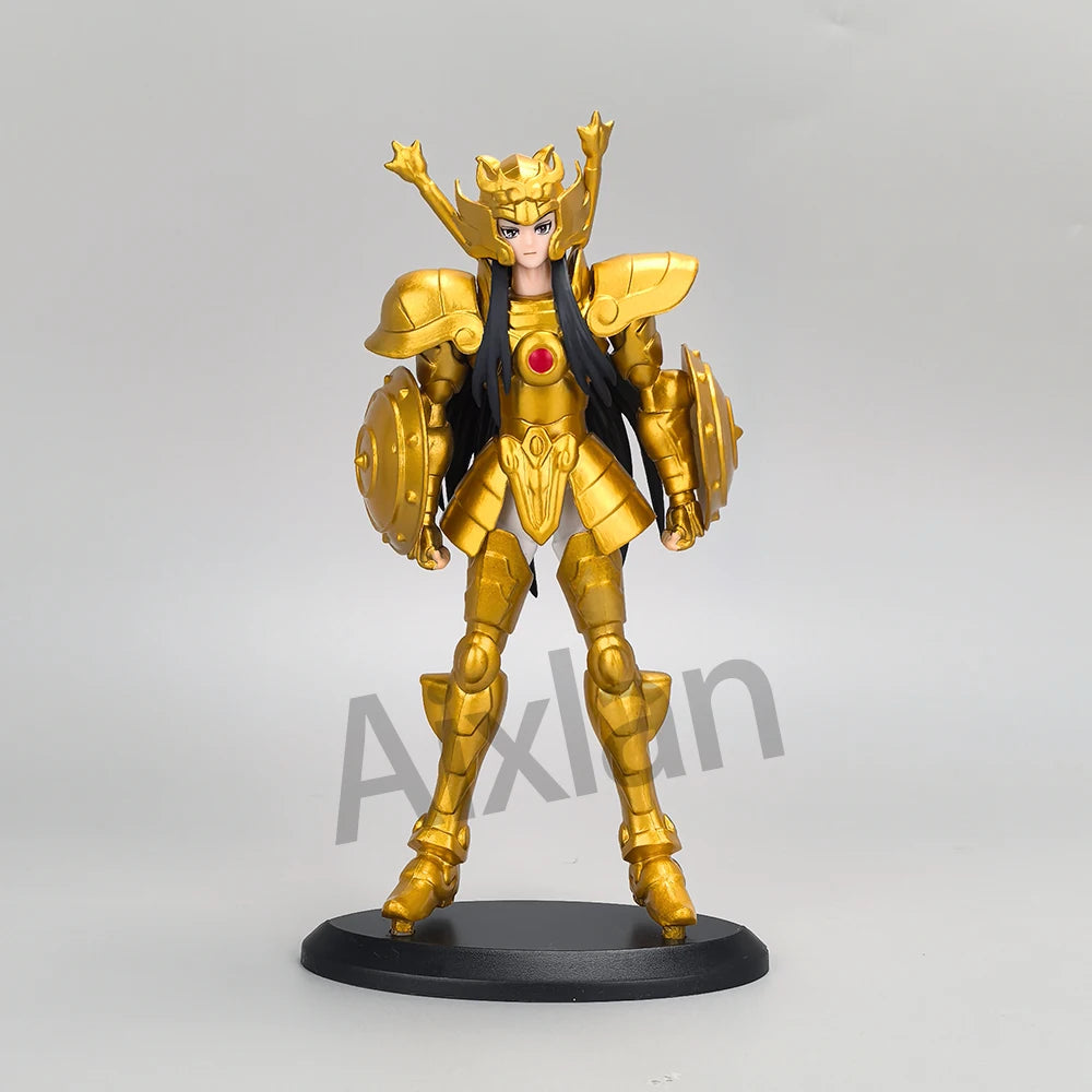 Gold Saint Seiya Figure Saint Sagittarius PVC Action Figure Libra Gemini 18CM Amine Toy Figurine Aixlan
