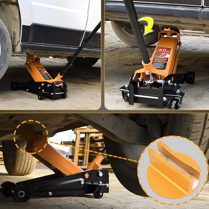 Universal Magnetic Jacking Puck Aluminum Grooved Pinch Weld Jack Adapter for Sub-Frame Vehicle Floor Jack