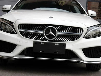 For Mercedes Benz 3D Car Grill Emblem Star Badge Front Grill Logo W204 W205 W213 X253 A B C E S CLA GLB GLC GLE GLS Accessories1