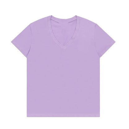 V-neck women's t-shirts and polos old money Women's clothing shirt Embroidery Classic Casual Basic Short Sleeve Polo women