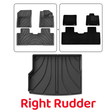 For Geely Galaxy EX5 E5 2024 2025 TPE Floor Mat Trunk All-Weather 3D Liner Accessories Black(Left Rudder&Right Rudder)