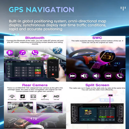 4G+64G Android Car Stereo for Mercedes Benz Sprinter Vito W639 Viano B200 B150 B170 A180 A150 B-Class W245 A-Class W169 for VW Crafter VW LT3 2Din Car Radio GPS Navigation Wireless Carplay Android Auto