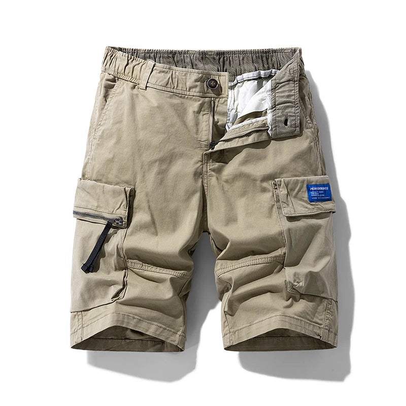 New Summer Men Cargo Cotton Shorts Mens Beach Multi Pocket Shorts Man Spring Fashion Casual Joggers Shorts Male Dropshipping