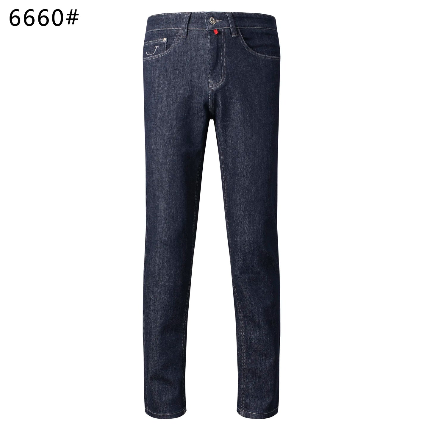 BLSK CPRT Jeans Thick Cotton Men 2025 Autumn Winter new casual warm zipper embroidery comfortable straight Big size 30-40 Pants
