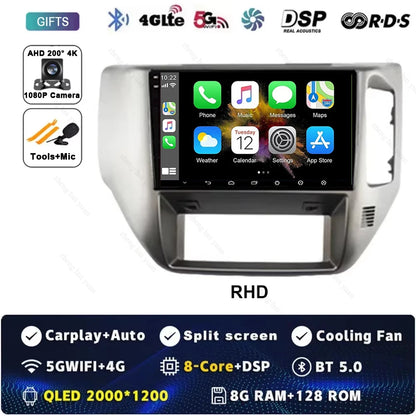 Android 15 For Nissan Patrol V 5 Y61 RHD 2004-2021 Car Radio 4G WIFI BT Video Player DSP Carplay Auto GPS Navigation No 2 Din