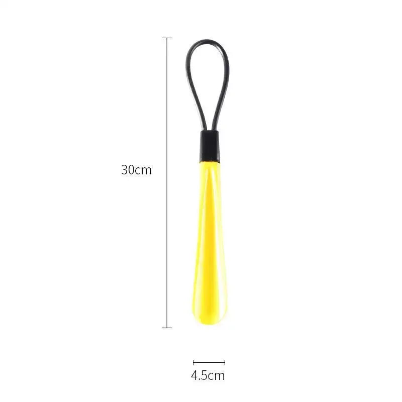 Long-Handled Plastic Shoehorn Shoe Slipper with Hanging Strap Lazy Person's Shoe Wearing Tool Convenient Shoe Extractor