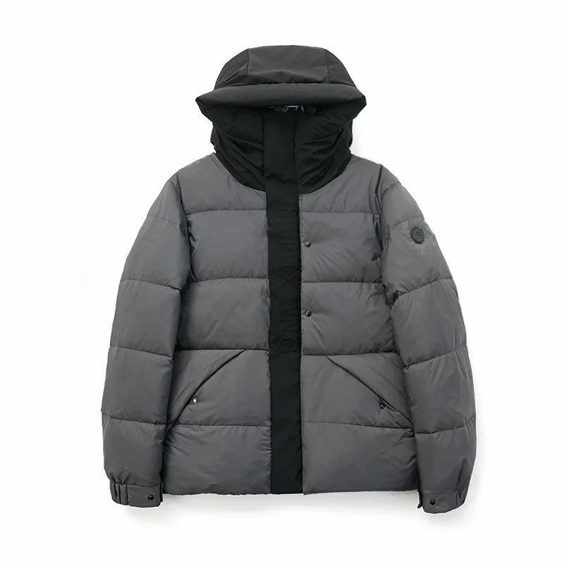 Ultra-Thick High-Puff Waterproof 90-Down Hooded Puffer Jacket for Men And Women Premium Fashion Outerwear for Autumn And Winter