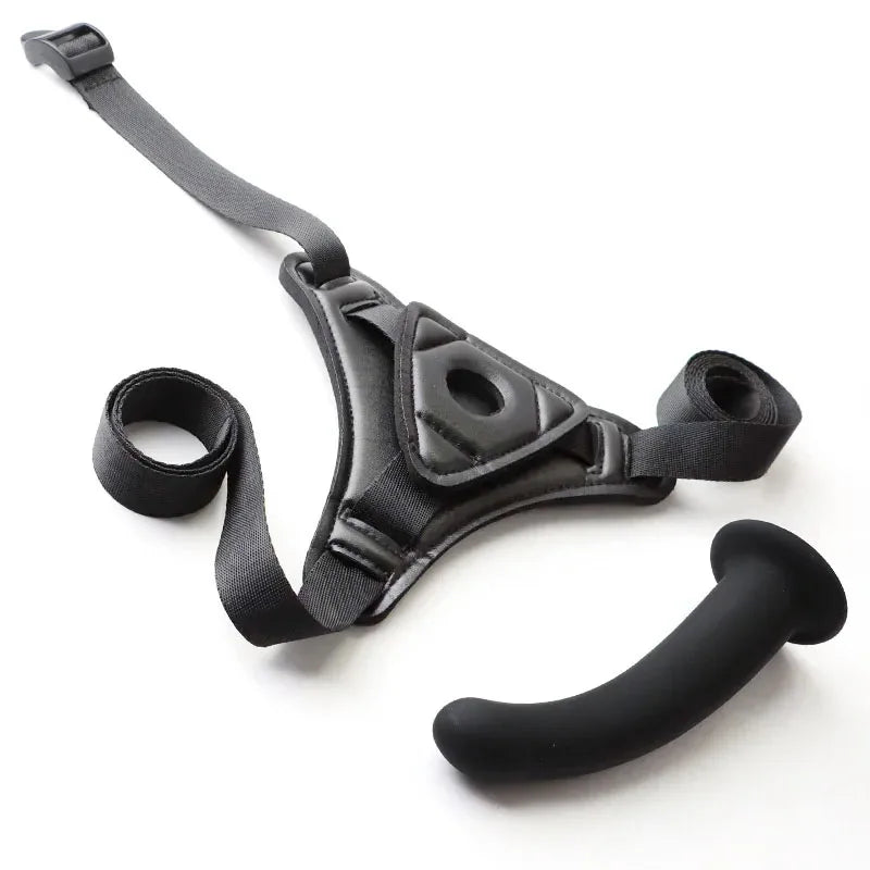 Adjustable Silicone Strap On Dildo Harness Set S M L Sizes Realistic Penis Panties for Women Lesbian Couples G-Spot Anal Vaginal