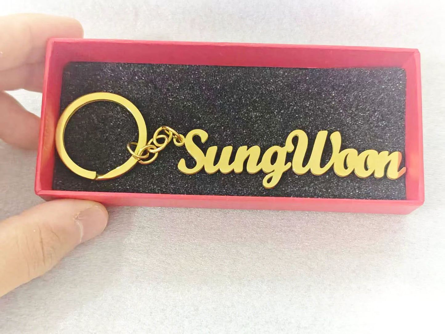 Personalized Customizable Keychain with Engraved Name/Letter, Durable Key Ring, Perfect Gift for Him Her Friends & Daily Carry