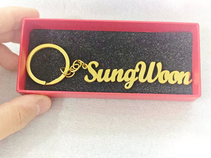 Personalized Customizable Keychain with Engraved Name/Letter, Durable Key Ring, Perfect Gift for Him Her Friends & Daily Carry