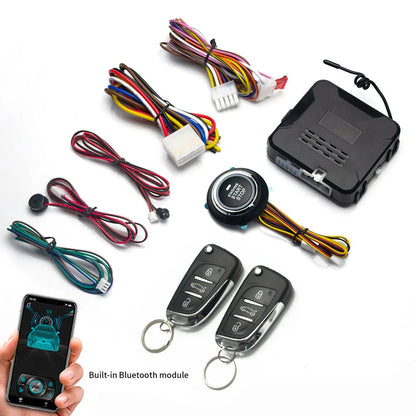 Remote Starter and Car Alarm Smart App Remote Start Stop System for Cars Engine Push Start System with Auto Ignition Button