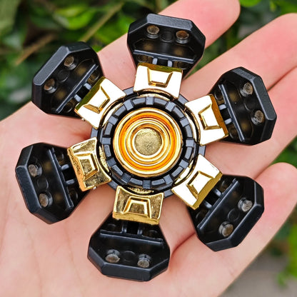 Ancient Iron Open Armor Linkage Fidget Spinner EDC Fidget Sliders Fidget Toys Stress Relief Anti-Anxiety Toy For Adults ADHD